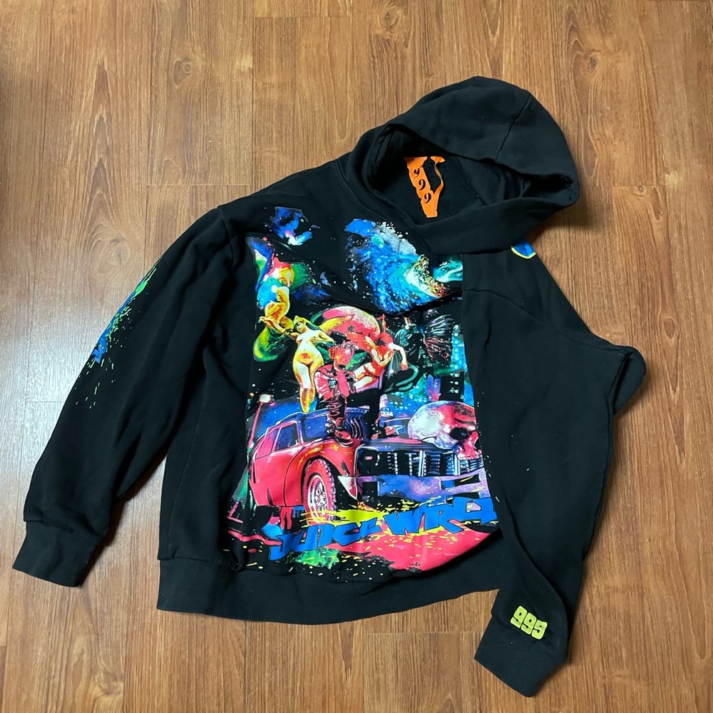 VLONE Black Multicolor Graphic Hoodie